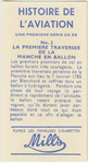 Le premier traversee de la manche en ballon.