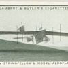 Henson and Stringfellow's model aeroplane, 1843-7.