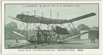 Maxim's experimental aeroplane, 1894.