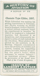 Chanute type glider, 1897.