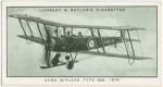 Avro biplane, Type 504, 1914.