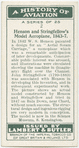 Henson and Stringfellow's model aeroplane, 1843-7.