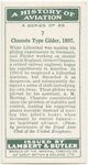 Chanute type glider, 1897.
