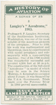 Langley's "Aerodrome," 1903.