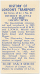 District Railway electric locomotives.