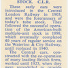 Early tube gate stock, C.L.R.