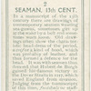 Seaman. 13th cent.