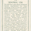 Seaman, 1706.