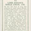 Lord Anson's barge crew, 1743.