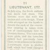 Lieutenant, 1777.