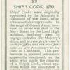 Ship's cook, 1790.