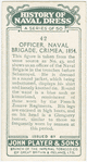 Officer, Naval Brigade, Crimea, 1854.