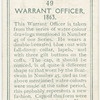 Warrant officer, 1863.