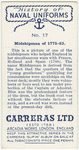 Midshipman of 1775-83.