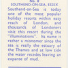 Southend-on-Sea. Essex.