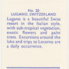 Lugano, Switzerland.