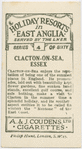 Clacton-on-sea, Essex.