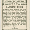 Harwich, Essex.