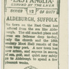 Alderburgh, Suffolk.