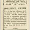 Lowestoft, Suffolk.