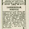 Sandringham, Norfolk.