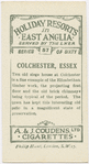 Colchester, old siege house.