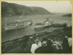 Steamships arriving at Bear Mountain State Park