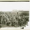 Soldiers boarding a train at Camp Black, Long Island, New York