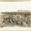 Soldiers boarding train at Camp Black, Long Island, New York
