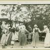 Girls gathering around the Cheap Jacks, Croton Pageant