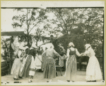 Girls gathering around the Cheap Jacks, Croton Pageant