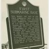 First submarine base memorial