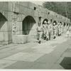 Men marching at Fort Totten, New York