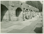 Men marching at Fort Totten, New York