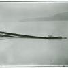 Debris from train wreck in Hudson River