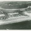 Air view of East Bathhouse, looking north