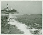 The Atlantic Ocean knocks hard at Montauk Point