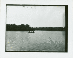 William K. Vanderbilt's Idle Hour Estate, Oakdale, L.I. [Men on rowboat]