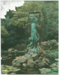 Oyster Bay [Statues of children by a pond]