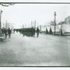 Scenes at Camp Townsend, marching to mess hall