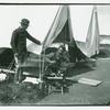 Camp Townsend, Peekskill, N.Y. [man shining shoes]