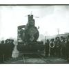 Train coming into the station at Camp Black, Long Island, New York