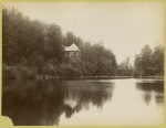 Building by unidentified body of water in Saratoga Springs, New York