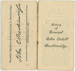 A Short History of General John C. Breckinridge