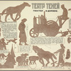 Teatr tenei; traktor v derevne (Ris. Simonovich-Efimovoi)