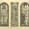 1, Sainte-Claire d'Assise (exécuté par David et Plateaux), au Pavillon du Vitrail ; 2, Nativité ; 3, Ascension (exécutés par Turpin)