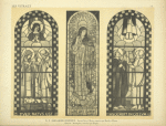 1, Sainte-Claire d'Assise (exécuté par David et Plateaux), au Pavillon du Vitrail ; 2, Nativité ; 3, Ascension (exécutés par Turpin)