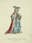 Habit of the sultaness queen in 1749. La sultane reine.