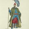 Habit of the Tchorbadgi or captain of the Janesaries, in 1700. Captaine des Janissaires.