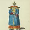 Summer habit of a Chinese mandarin in 1700. Habillement d'ete de'un mandarin Chinois.